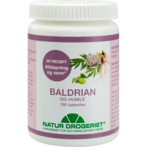 Natur-Drogeriet Baldrian & Humle - 190 tabletter