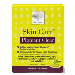 New Nordic Skin Care Pigment Clear - 180 tabletter