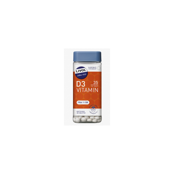 Livol Mono Strk Vitamin D3 35 mcg - 350 tabletter