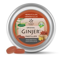 Ginjer - Pastiller - �kologiske - 40 gram