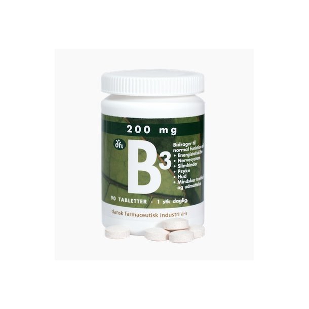 dfi B3-Vitamin 200mg - 90 tabletter