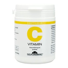 Natur-Drogeriet C vitamin Ascorbinsyre pulver - 120 g.