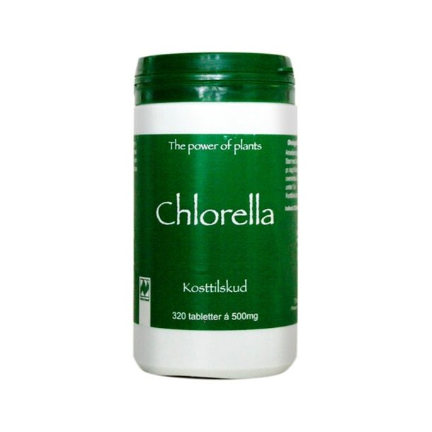 Chlorella 500mg - 320 tabletter - kologisk