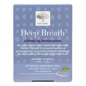 New Nordic Deep Breath - 60 tabletter