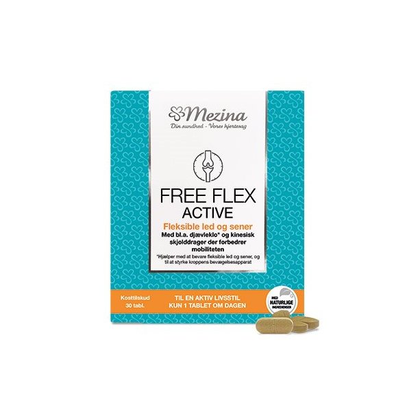 Mezina Free Flex Active - 30 tabletter