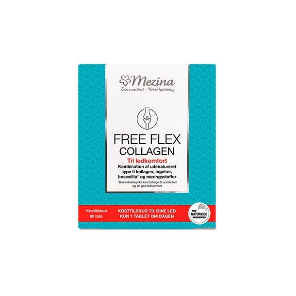 Mezina Free Flex Collagen - 90 tabletter MHT 12/23