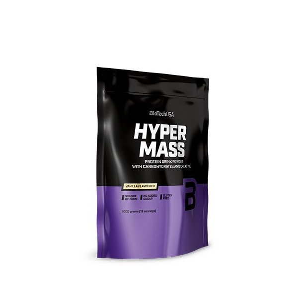 BioTech USA Hyper Mass Proteinpulver - Vanilla - 1 kg.