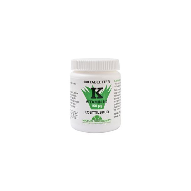 Natur-Drogeriet K1-vitamin 150 mcg. - 100 tabletter