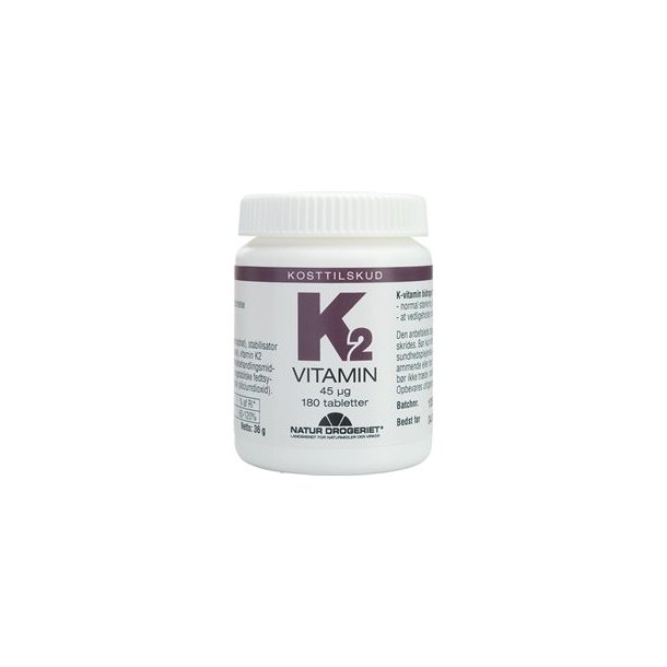 Natur-Drogeriet K2-vitamin 45 μg - 180 tabletter