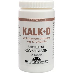 Natur-Drogeriet Kalk+D - 90 tabletter