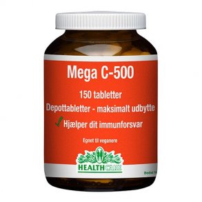 HealthCare Mega C 500 mg. depottabletter - 150 stk.