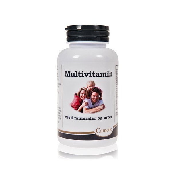 Camette Multivitamin med mineraler og urter - 120 tabletter