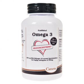 Camette Omega 3 - 70% Omega N3 - 120 kapsler