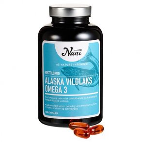 Nani Omega 3 Alaska Vildlaks - 180 kapsler