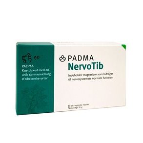 Padma NervoTib, Glutenfri og Vegansk - 60 kapsler