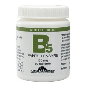 Natur-Drogeriet Pantotensyre 120 mg. - 50 tabletter