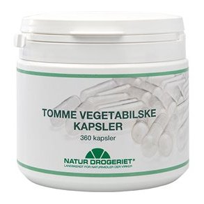 Natur-Drogeriet Vegetabilske kapsler, tomme - 360 kap.