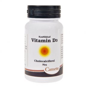 Camette Vitamin D3 30g - 180 tabletter