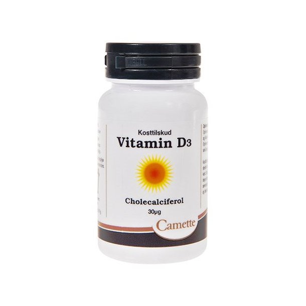 Camette Vitamin D3 30g - 180 tabletter
