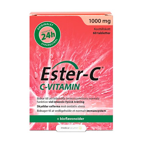 EsterC Cvitamin 1000 mg 60 tabletter CVitamin og acerola ND