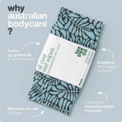 Australian Bodycare Tea Tree Oil, Vdservietter Tea Tree Oil - 24 stk