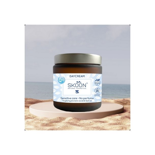 Skoon Sensitive dagcreme med Q10 og hyaluron - 90 ml.