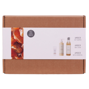 Naturfarm Gaveske Amber Body Lotion, Shower Gel og Shampoo - 1 pk