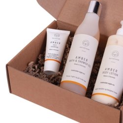 Naturfarm Gave�ske Amber Body Lotion, Shower Gel og Shampoo - 1 pk