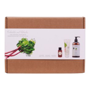 Naturfarm Gaveske Rabarber hndsbe -creme & Body lotion Vrdi kr. 125,-