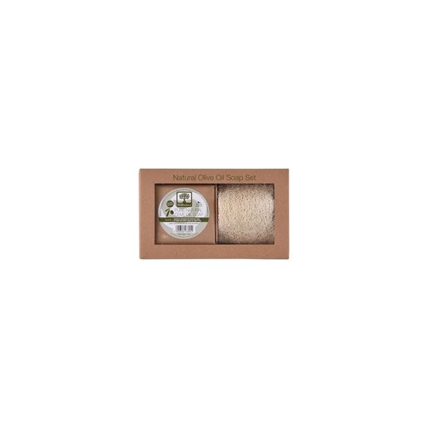 BIOselect Gavest Hndlavet olivensbe + Raw Loofah - 1 pk.
