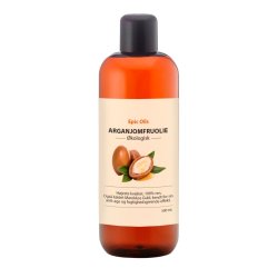 Epic Oils Arganolie 100% ren koldpresset jomfruarganolie - kologisk - 500 ml.
