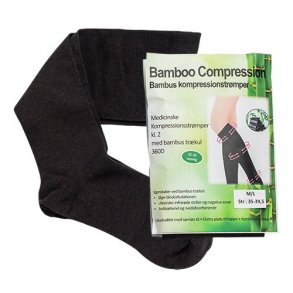 Bamboo Pro Bamboo Kompressionsstrmper Medicinsk kl. 2 - 1 par