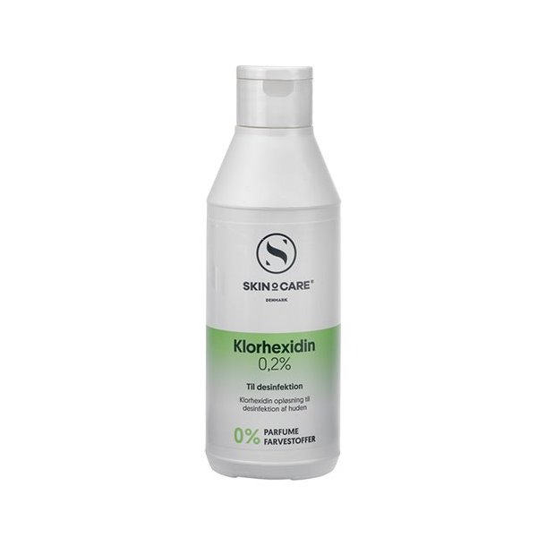 SkinOcare Klorhexidin 0,2 % - Til desinfektion af huden - 250 ml.