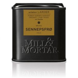 Mill &amp; Mortar Sennepsfr hele brune  - 50 g.