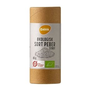 DAVA Sort peber, stdt  - 45 g.