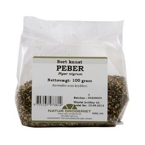 Natur-Drogeriet Peber sort knust - 100g.