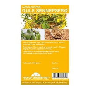 Natur-Drogeriet Sennepsfrø gul hel - 1 kg.