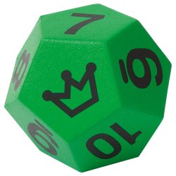 Volley 12-kantet Skumterning med tal