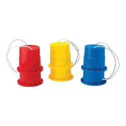 Gstylter i plastik med snor