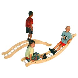 Klatrevippe med trtrin