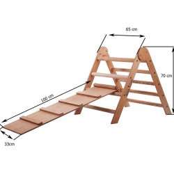 LegeGym Klatrestige med trin og trappe/rutschebane