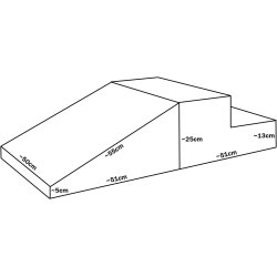 Legest med skumklodser - Trappe og kile - 2 dele