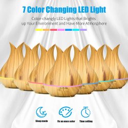 Diffuserlove Aromadiffuser - Lyst trlook - med fjernbetjening