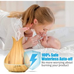 Diffuserlove Aromadiffuser - Lyst trlook - med fjernbetjening