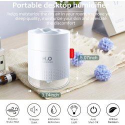 Snow Mountain H2O Ultrasonic USB- luftbefugter 500 ml.
