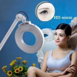 Maclean Luplampe med hjul - 3 x forst�rrelse med lys