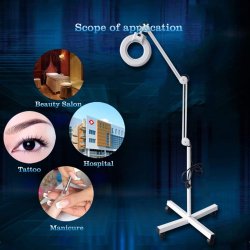 Maclean Luplampe med hjul - 3 x forst�rrelse med lys