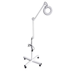 Maclean Luplampe med hjul - 3 x forst�rrelse med lys