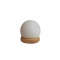 Saltlampe Mini Mood Kugleform - USB LED lys i forskellige farver - Hvid