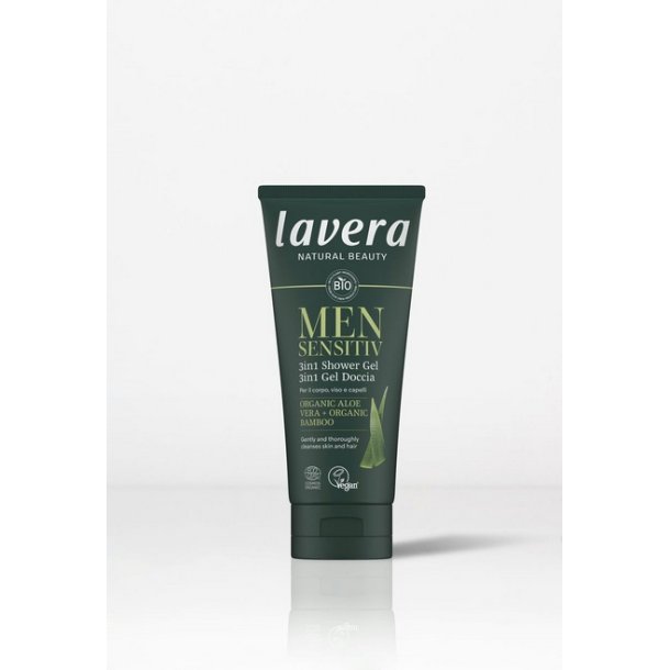 Lavera Naturkosmetik MEN sensitive 3in1 shower Gel - 200 ml.